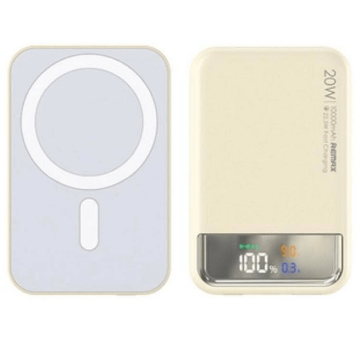 Внешний аккумулятор с цветным дисплеем REMAX RPP-525 10000 mAh 20w+22.52w, белый