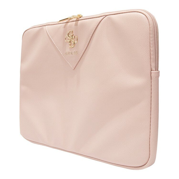 Чехол Guess для ноутбуков 13"/14" Sleeve PU Grained leather 4G metal logo with Zipper Pink