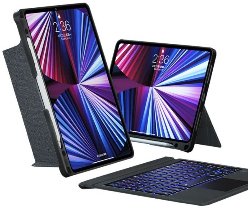 Чехол-клавиатура WiWU Magic Keyboard MK-001 для iPad 12.9, серая Чехол-клавиатура WiWU Magic Keyboard MK-001 для iPad 12.9, серая