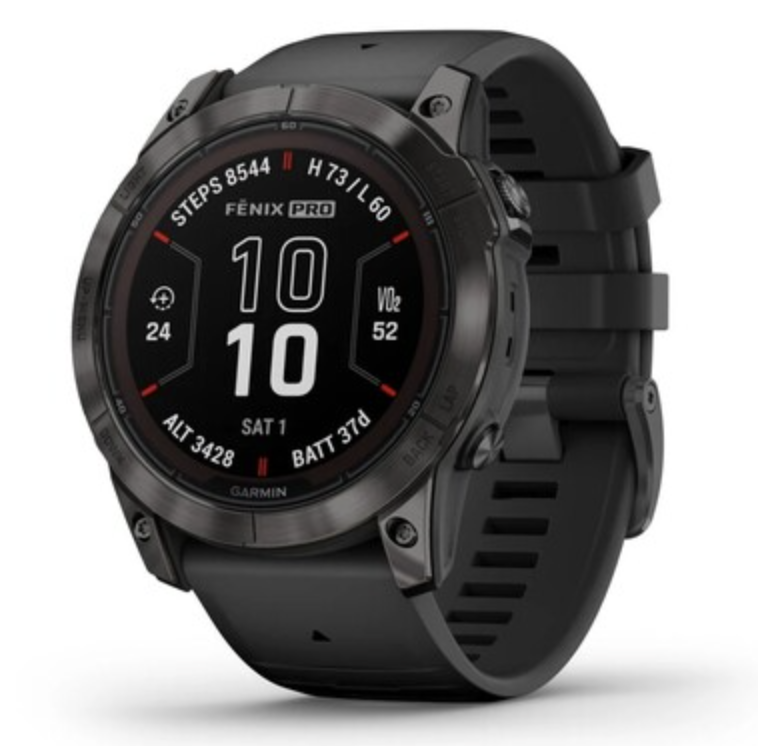Умные часы Garmin Fenix 7X Sapphire Solar Carbon Grey DLC Titanium