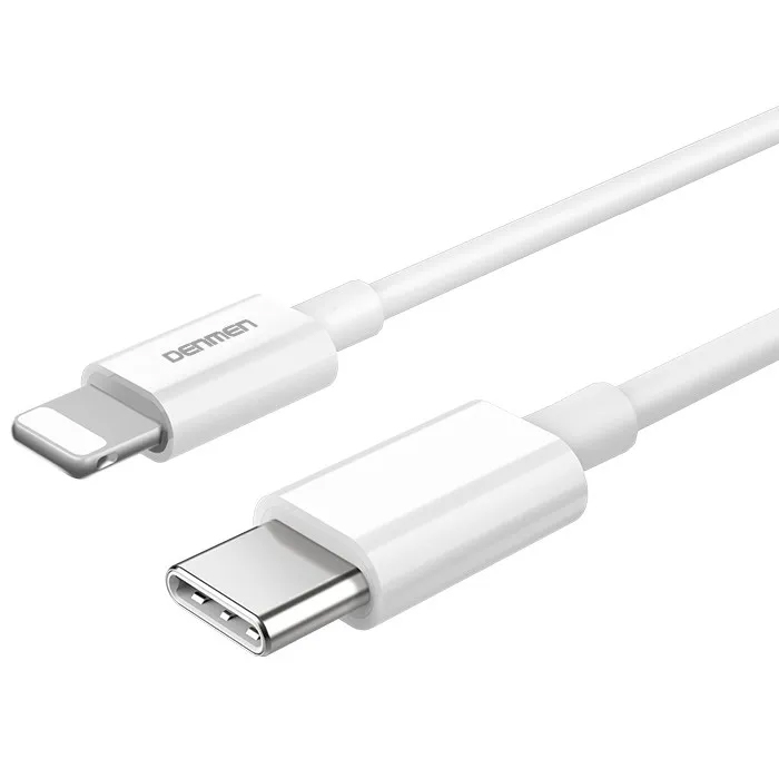 Кабель Denmen Cable Type-C for Lightning D10L White