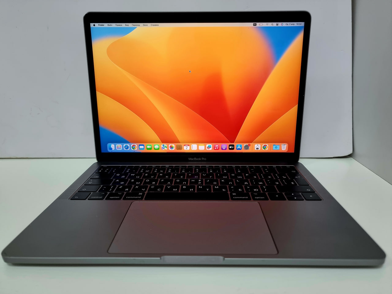 MacBook Pro 13" Retina (Mid 2017) Silver MPXR2 (Core i5 2,3 GHz/8Gb/128Gb SSD) (21 циклов / Без коробки) - Б/У