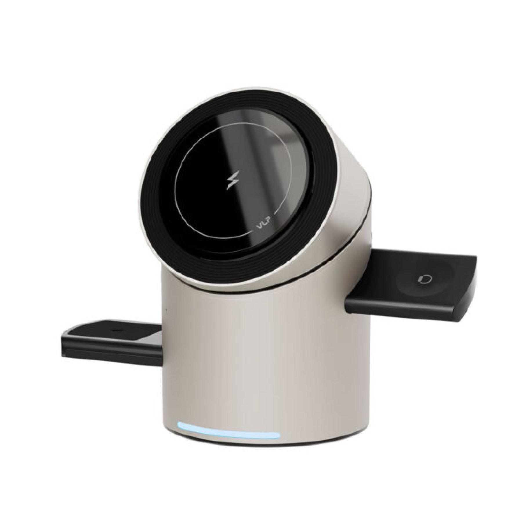 Беспроводное зарядное устройство «vlp» Tower Power 3 in 1 для Apple, натуральный титан