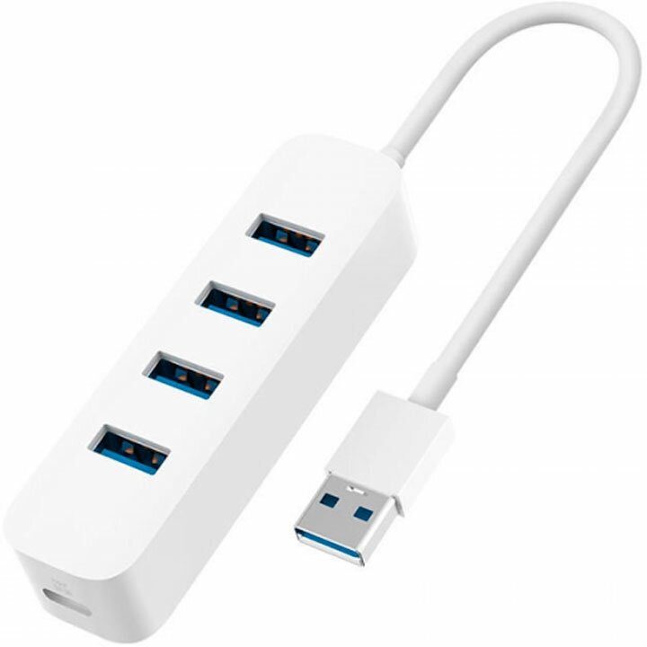 Адаптер сплиттер Xiaomi USB 3.0/USB-C Splitter,  White