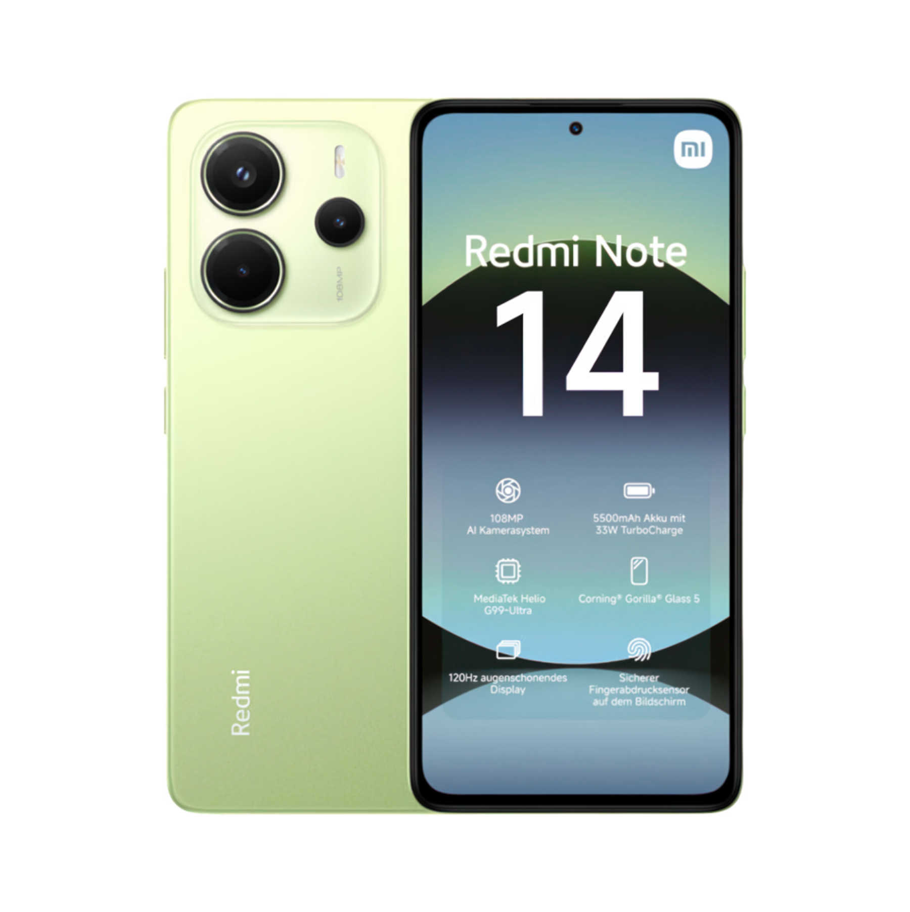 Смартфон Xiaomi Redmi Note 14 8/256Gb Lime Green EU