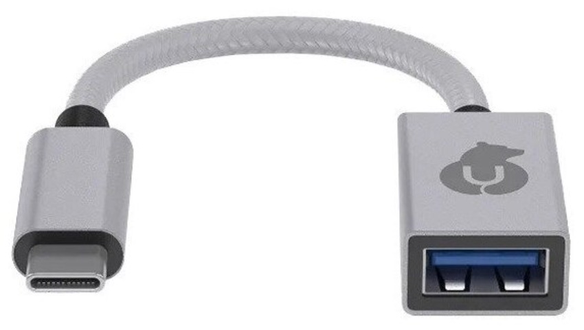 Универсальный адаптер Ubear Hub Link для устройств с разъемом USB-А/USB-C, серебристый