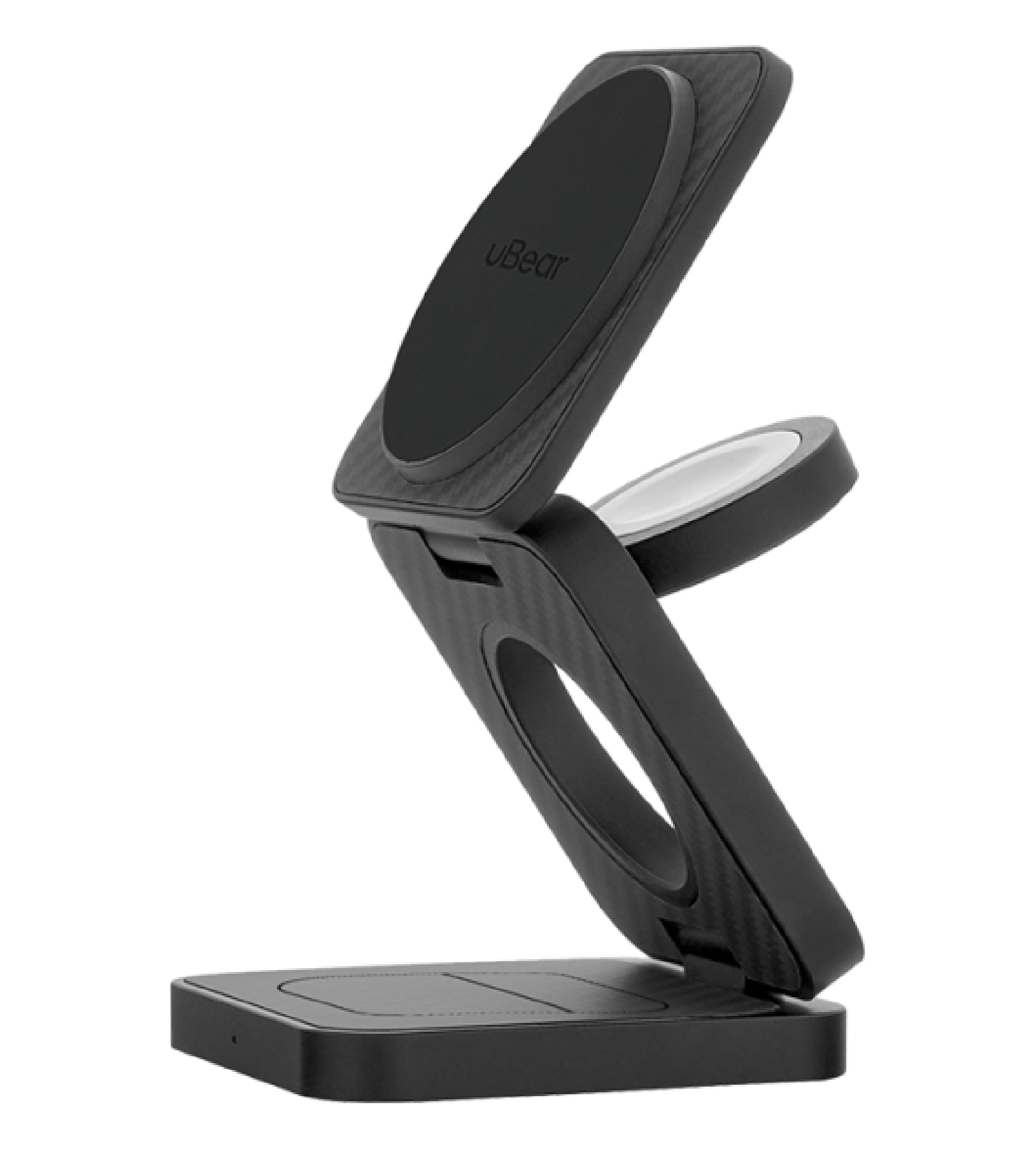 Беспроводное зарядное устройство Ubear Balance Supreme 3in1 Magnetic wireless charger Kivlar, черный