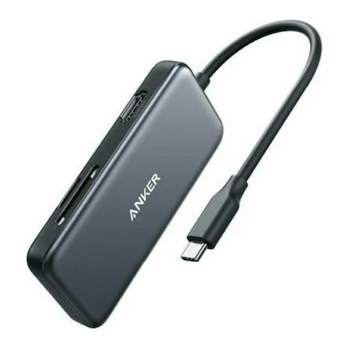 Адаптер Anker USB-C Hub Premuim (5-в-1) Type C -> 2х USB, HDMI, Flash card