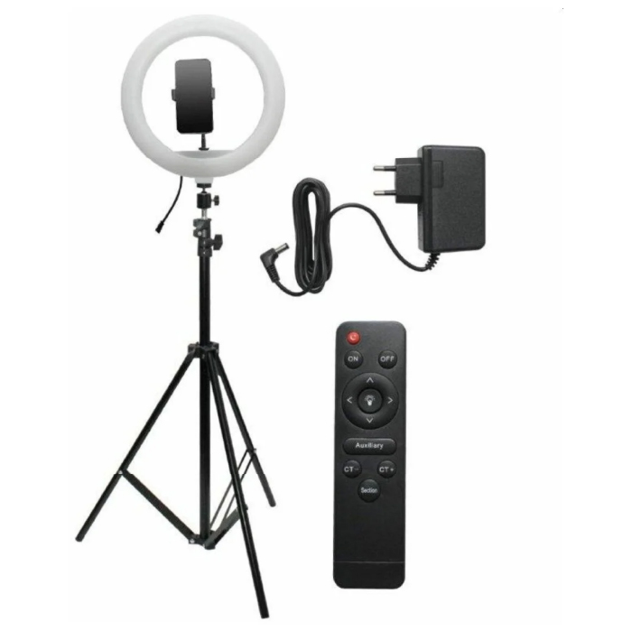 Кольцевая лампа на штативе LED Ring Fill Light (33 см) + штатив 2м Кольцевая лампа на штативе LED Ring Fill Light (33 см) + штатив 2м