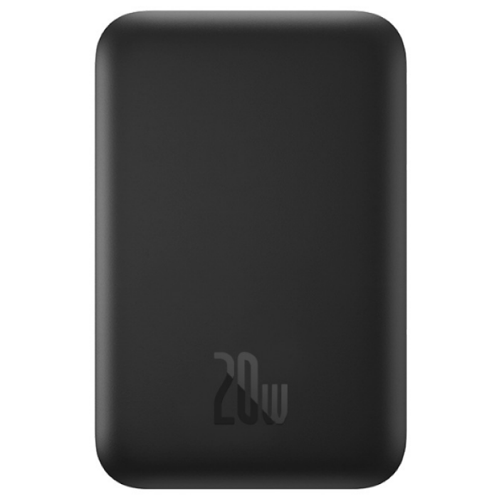 Внешний аккумулятор Baseus Magnetic Wireless Charging Power bank 6000mAh 20W Black (With Baseus Xiaobai series fast charging Cable Type-C to Type-C 60W(20V/3A) 50cm black)