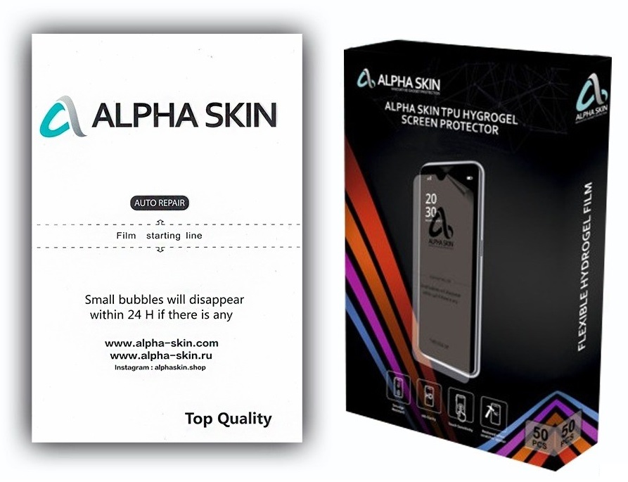 Защитная пленка TPU Alpha Skin Auto Repair прозрачная Защитная пленка TPU Alpha Skin Auto Repair прозрачная