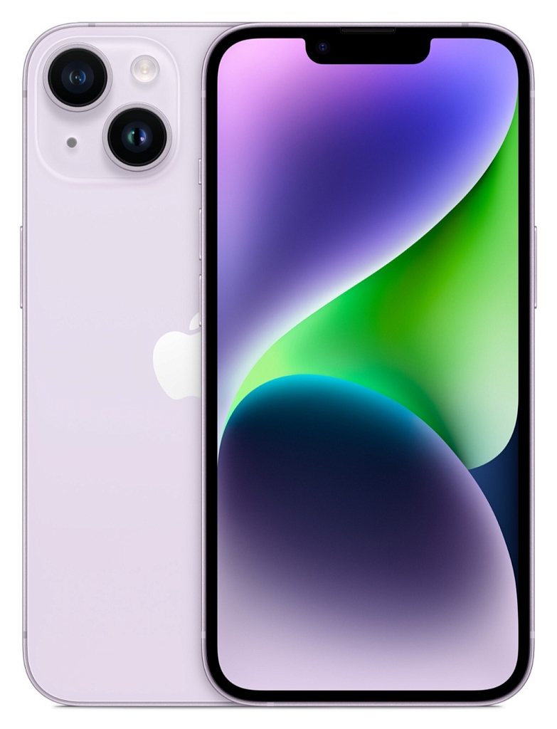 iPhone 14 Plus 128Gb Purple (1 sim + eSIM / 75%) - Б/У . . +