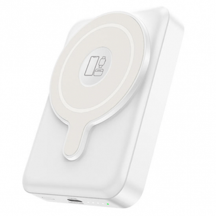 Внешний аккумулятор Hoco Q11 Expressar PD20W 3in1 magnetic fast charging power bank (10000 mAh) White