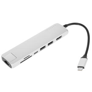 Адаптер Satechi Type-C Slim Multiport с Ethernet Adapter (ST-UCSMA3S)