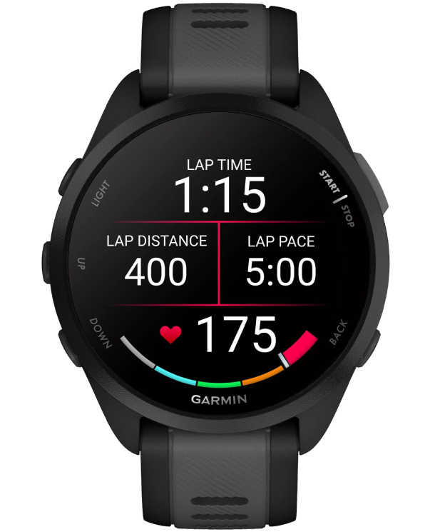 Умные часы Garmin ForeRunner 165 Music Black Slate Gray