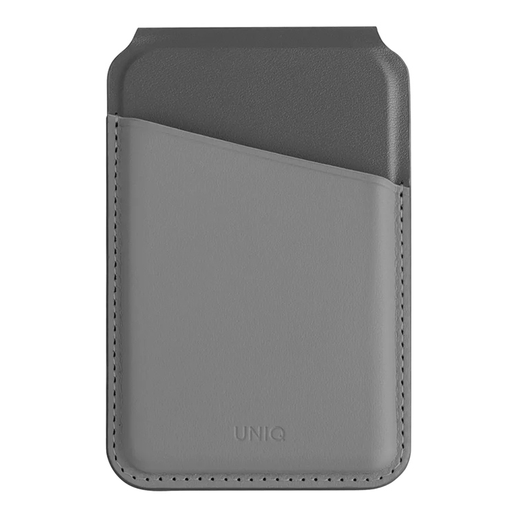 Чехол-бумажник Uniq Lyden DS Magnetic FRID-blocking cardholder with Stand Rhino Grey/Black