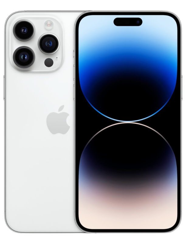 iPhone 14 Pro Max 256Gb Silver (1 sim + eSIM / 77% / Без коробки) - Б/У . . +
