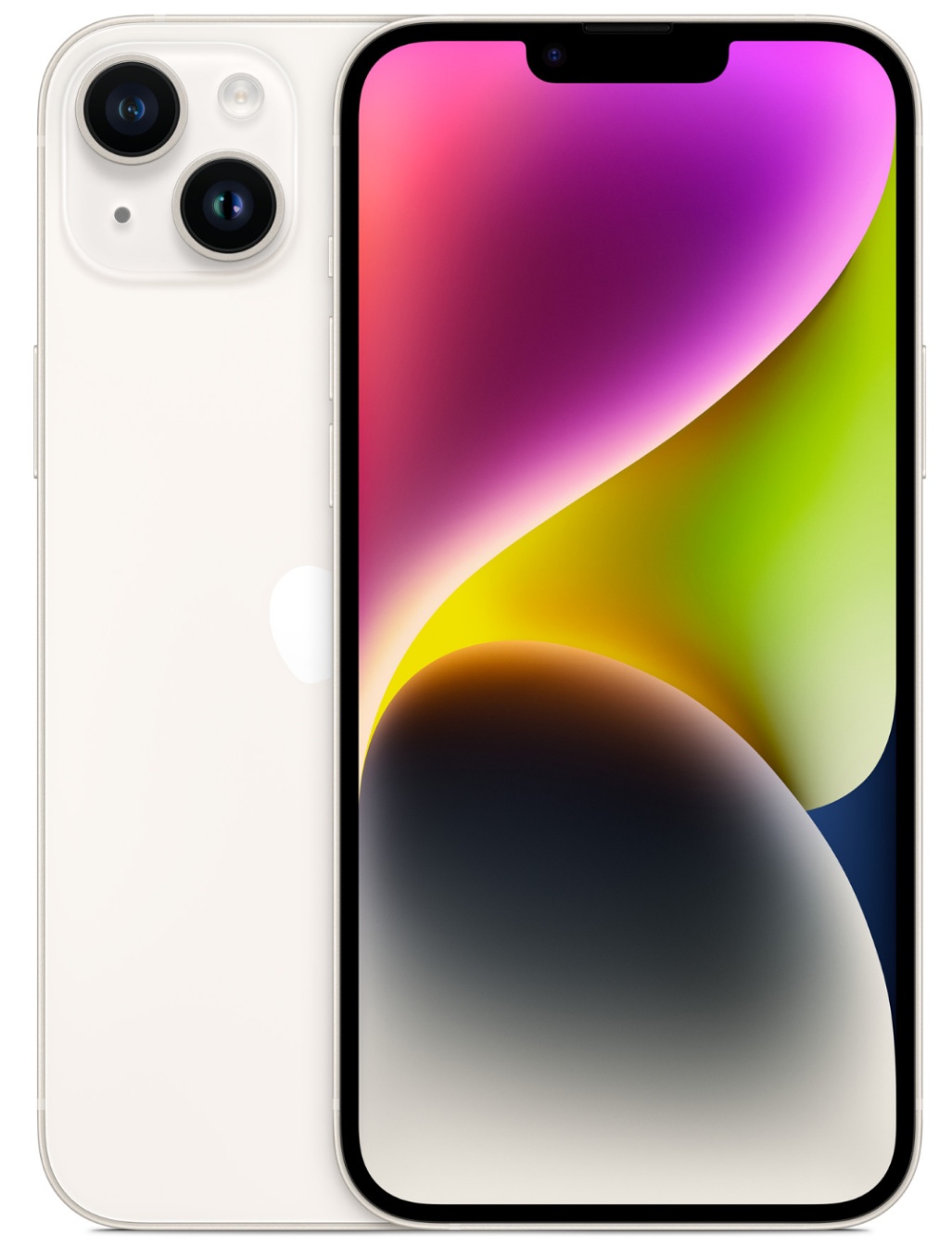 iPhone 14 128Gb Starlight (2SIM / 85%) - Б/У . . + +
