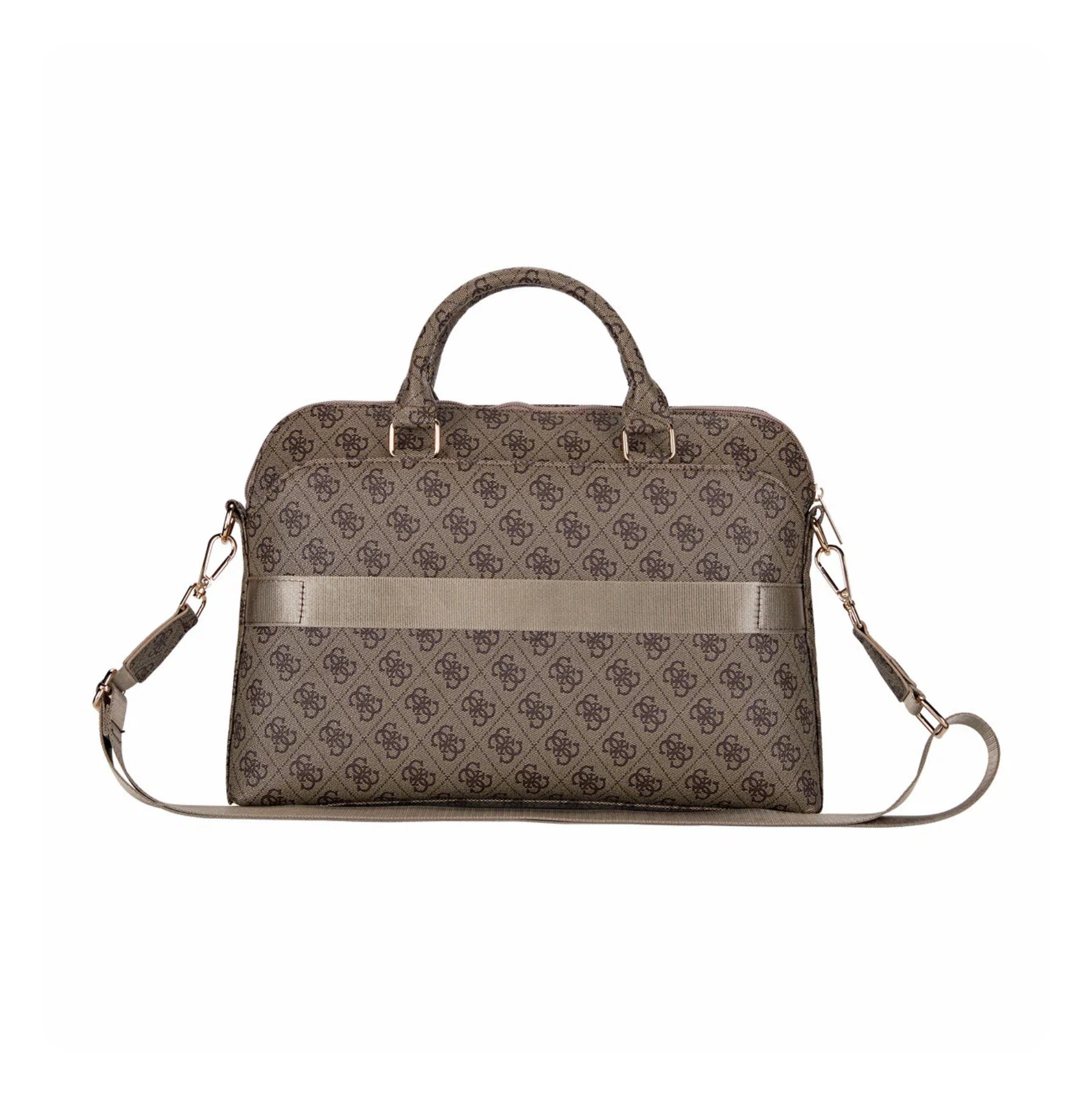 Сумка Guess для MacBook 13-15" 4G Bag with Zipper pocket Triangle metal logo, коричневая