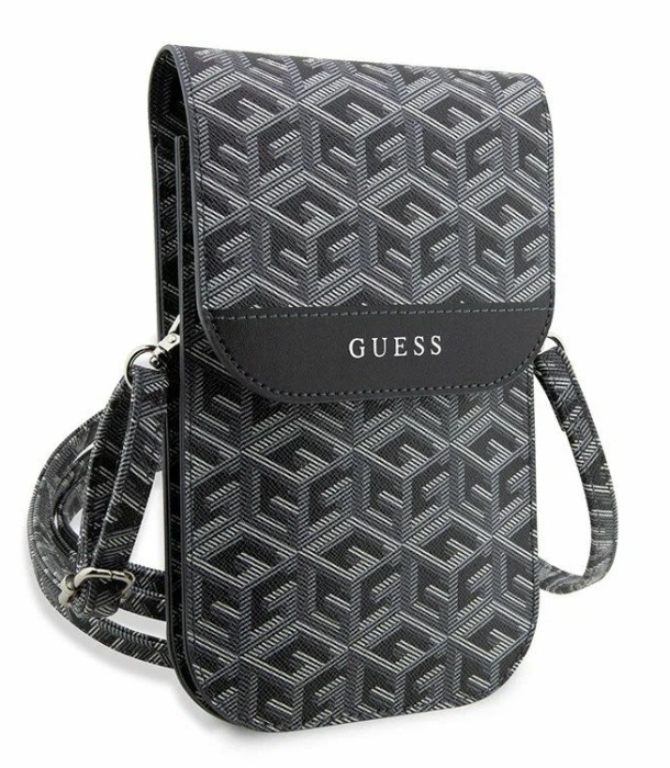 Сумка для смартфонов Guess Wallet Bag G CUBE, черная
