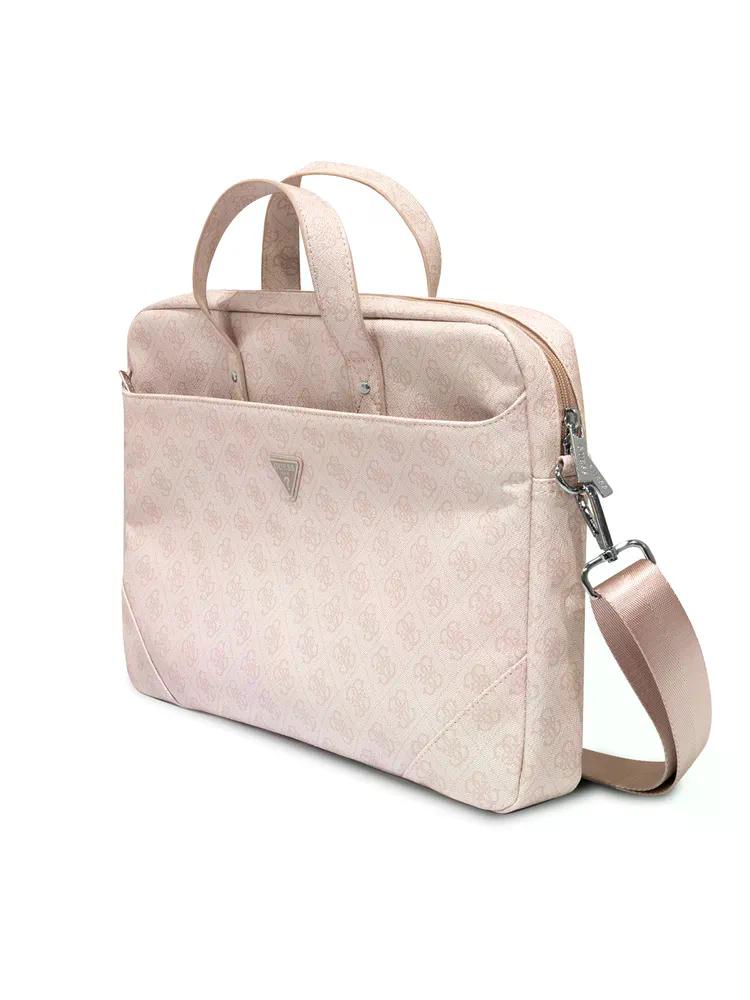 Сумка Guess для ноутбуков 15"/16" 4G Bag with Triangle metal logo Pink