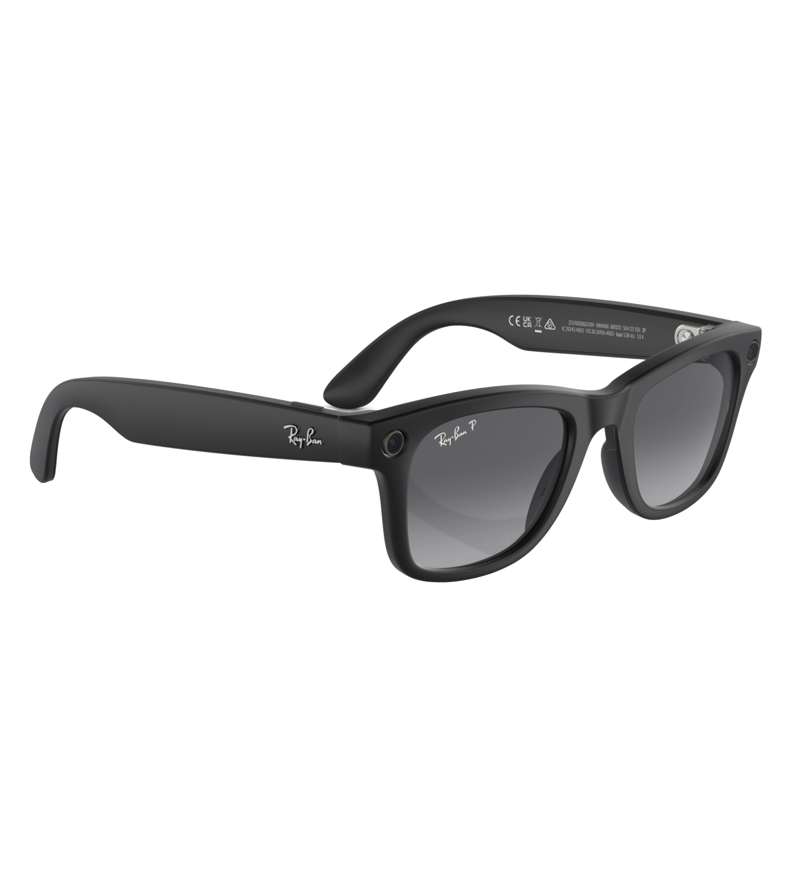 Умные очки RayBan Wayfarer RW4006 Matte Black/Gradient Graphite M 150-50mm (601ST350)