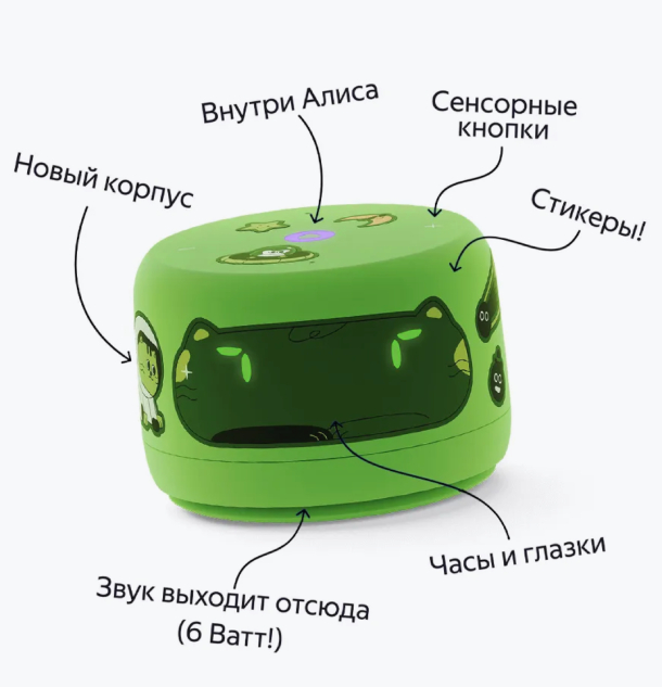 Умная колонка Яндекс Станция Лайт 2, Зеленый