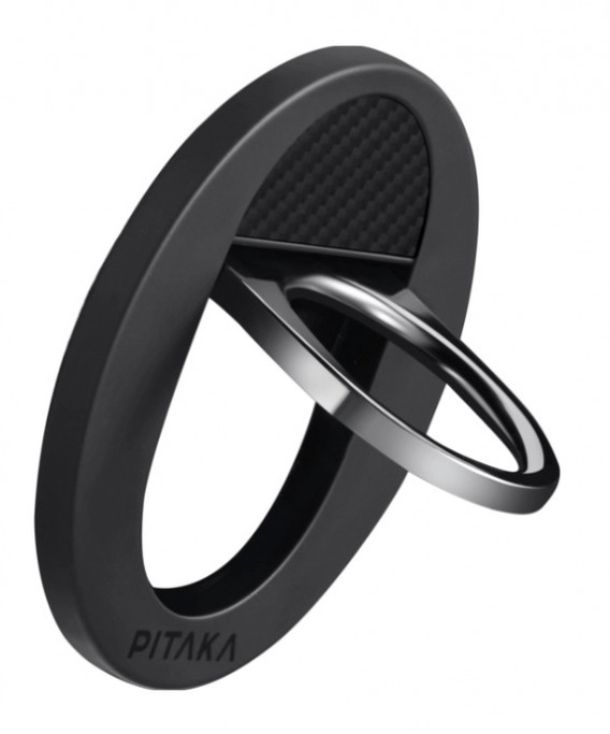 Магнитное кольцо PITAKA MagEZ Grip2, черный/серый (Black/Grey Twill) 600D