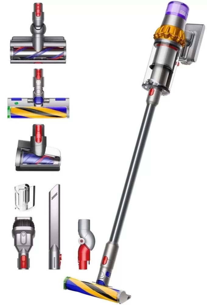 Беспроводной пылесос Dyson V15 Detect Absolute (Никель/Желтый) (SV47) с лазером