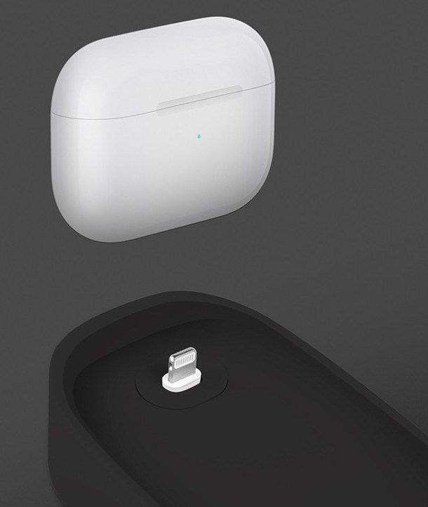 Стенд для зарядки за Apple Magic Mouse Uniq NOVA silicone charging dock Dark grey