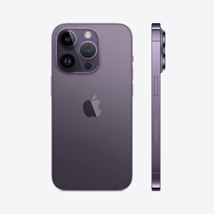 iPhone 14 Pro 256Gb Deep Purple (1sim + eSIM / 76% / Заменен дисплей) - Б/У . . +