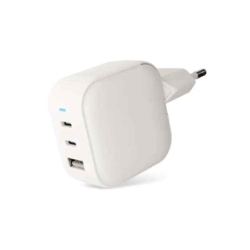 Сетевое зарядное устройство VLP G-Charge 65Вт USB-C+USB-C+USB-A, PD, QC, белый