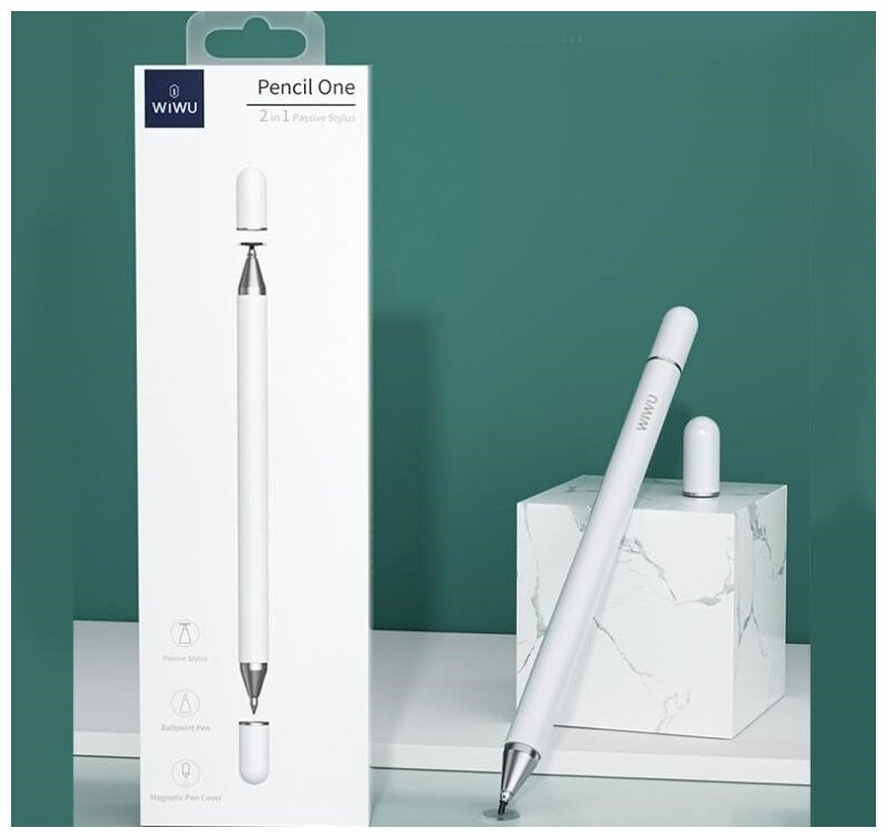 Стилус WiWu Pencil 2 in 1 One Стилус WiWu Pencil 2 in 1 One