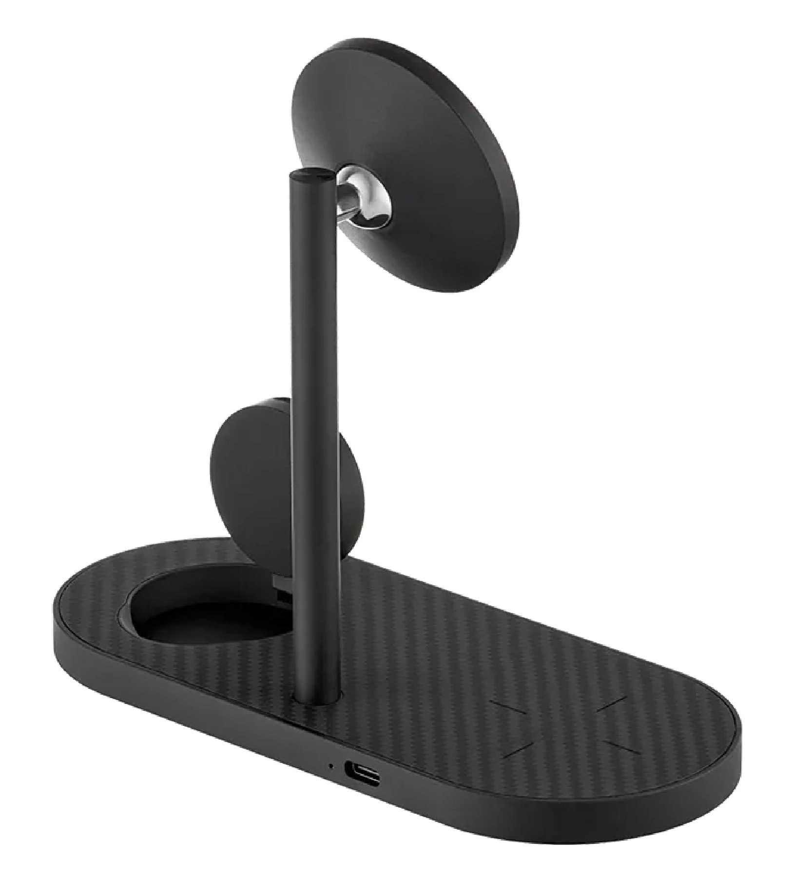 Беспроводное зарядное устройство Ubear Stage Pro 3 в 1 Magnetic Kevlar, черный