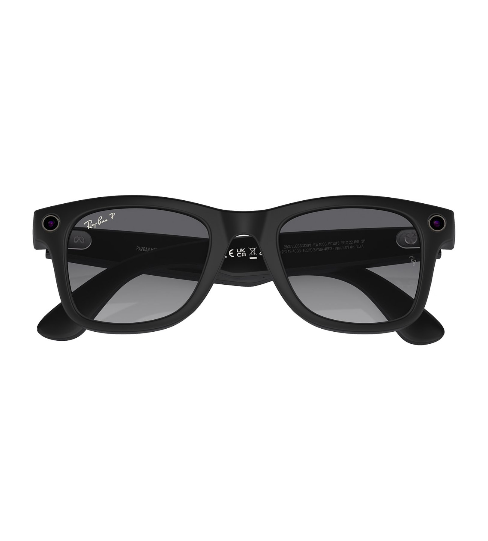 Умные очки RayBan Meta Wayfarer RW4008  Matte Black/gradient graphite (155 - 53 Size) Умные очки RayBan Meta Wayfarer RW4008  Matte Black/gradient graphite (155 - 53 Size)