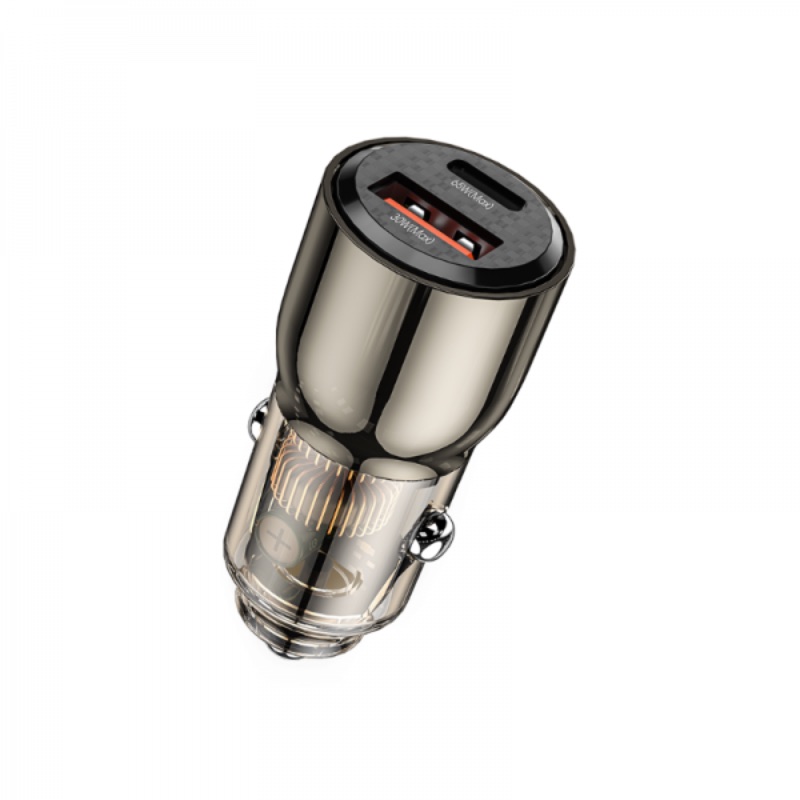 Автомобильное зарядное устройство WiWU USB-A/USB-C QC012 95W, черный