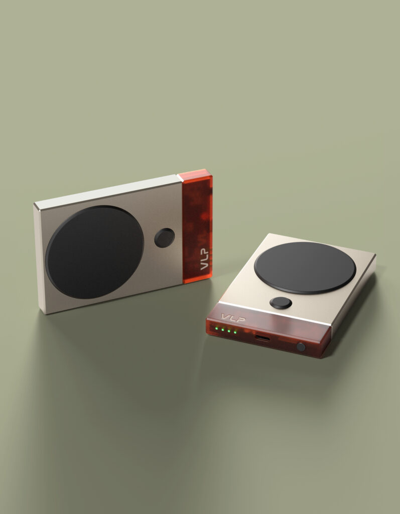 Внешний аккумулятор VLP NEO MagSafe, Qi2, 5000 mAh, 3A, USB-C, amber gray