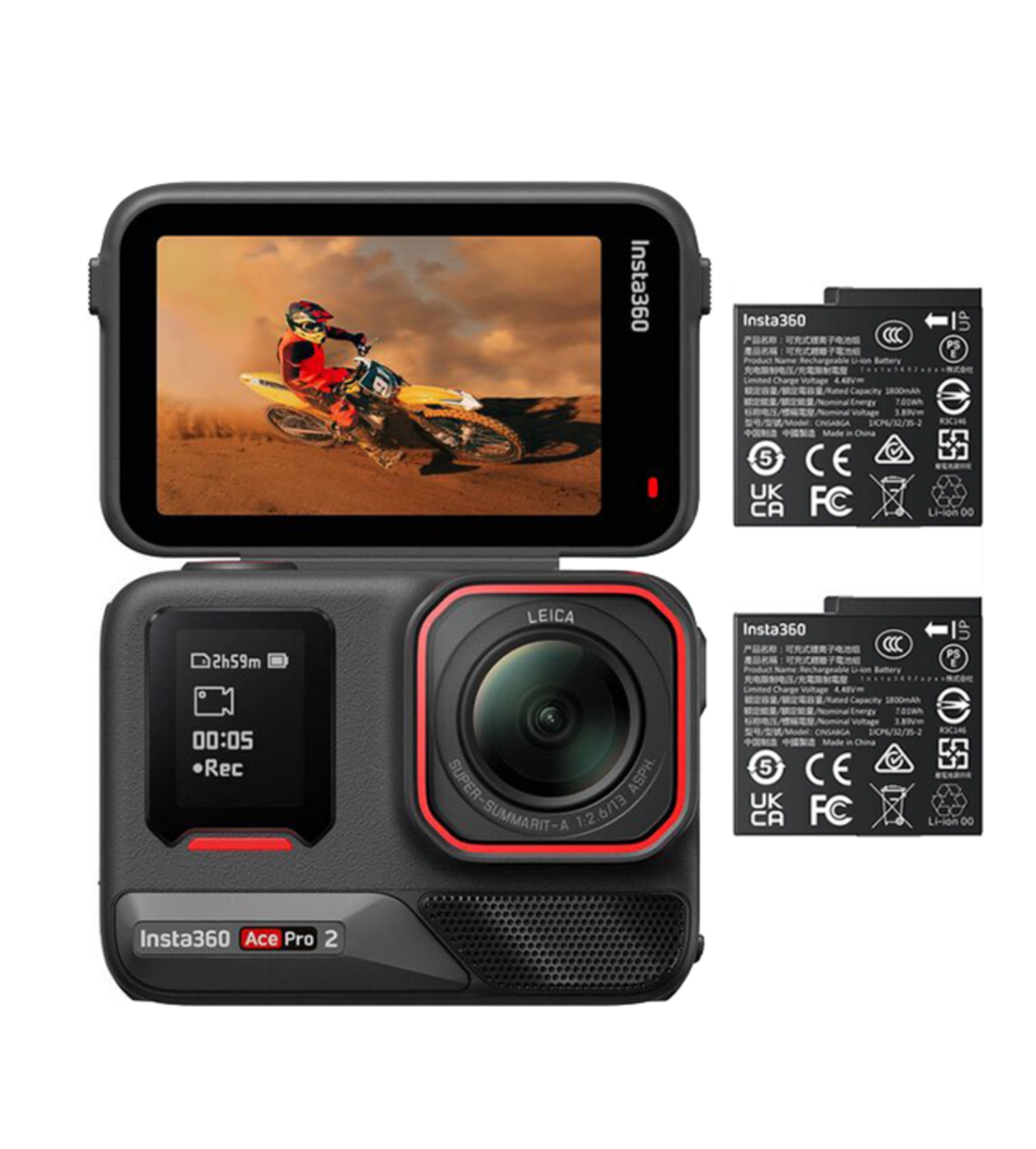 Экшн-камера Insta360 Ace Pro 2 Dual Battery Bundle Black Экшн-камера Insta360 Ace Pro 2 Dual Battery Bundle Black