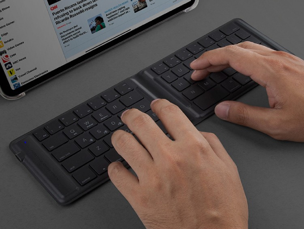 Беспроводная клавиатура Uniq FORIO (англ.) Foldable Bluettoth Keyboard Black