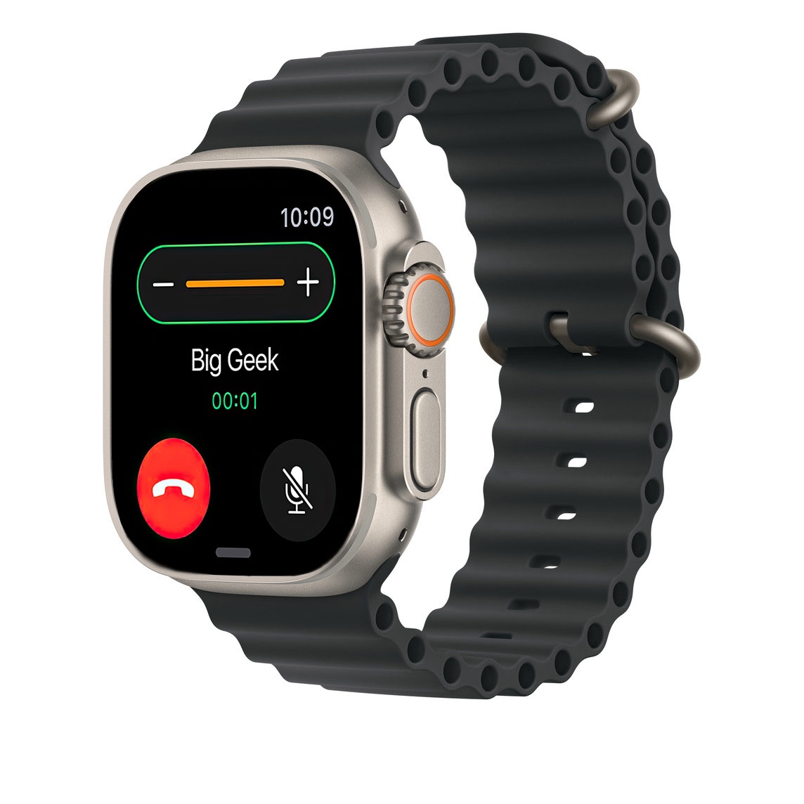 Ремешок Apple для Apple Watch 49mm Black Natural Titanium Ocean Band