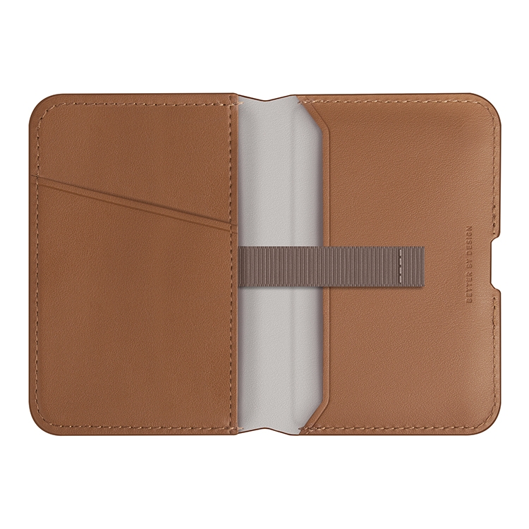 Чехол-бумажник Uniq Lyden DS Magnetic RFID-blocking wallet Caramel/Ivory