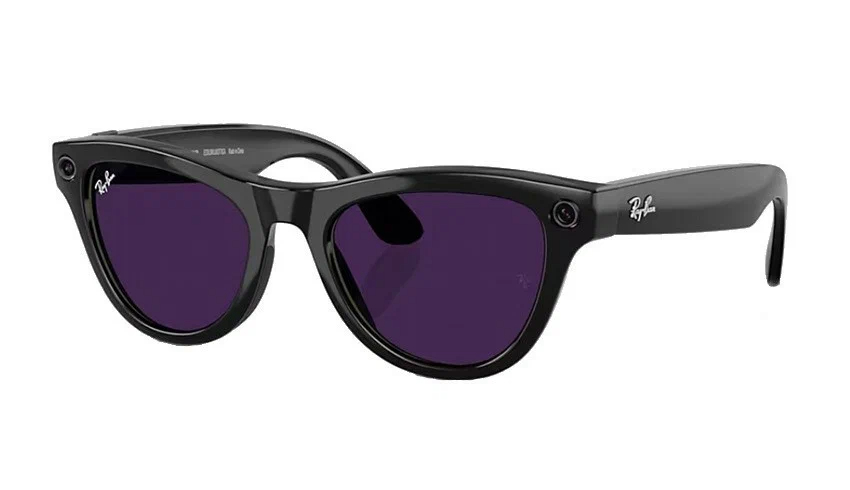 Умные очки RayBan Meta Skyler RW4010 Shiny Black Amethyst (150 - 52 Size)