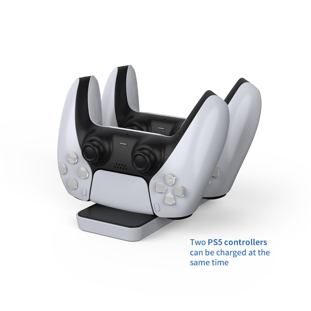 Зарядная станция для Dobe 2-x геймпадов PS5 DualSense без дисплея (TP5-0591)