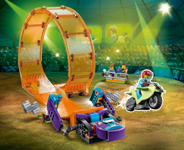 Конструктор LEGO City Трюковая петля "сокрушительный шимпанзе"