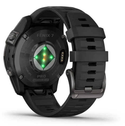Умные часы Garmin Fenix 7x Pro Sapphire Solar Black DLC Titanium with Black Band