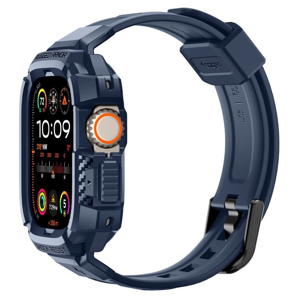 Ремешок+защитный чехол SPIGEN RUGGED ARMOR ”PRO” для APPLE WATCH ULTRA 1 / 2 (49 MM) Navy Blue