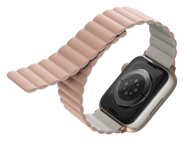 Ремешок Uniq Revix reversible Magnetic Pink/Beige для Apple Watch 42/40/41 мм