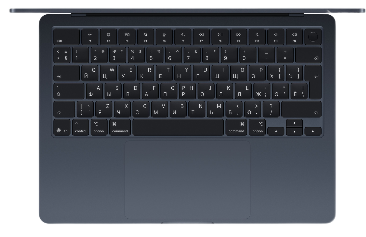Ноутбук Apple MacBook Air 15" Midnight (Early 2026) MDVN4 (10C CPU/10C GPU/M5/24Гб/1Тб SSD)