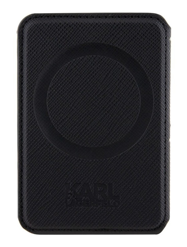 Чехол-бумажник Karl Lagerfeld Wallet MagSafe Cardslot Stand Saffiano RSG logo Black Чехол-бумажник Karl Lagerfeld Wallet MagSafe Cardslot Stand Saffiano RSG logo Black