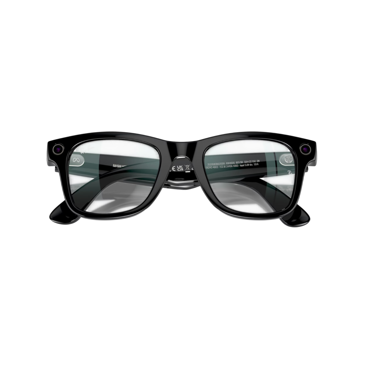 Умные очки RayBan Wayfarer RW4006 Shiny Black/Clear M 150-50 mm (601SB50)